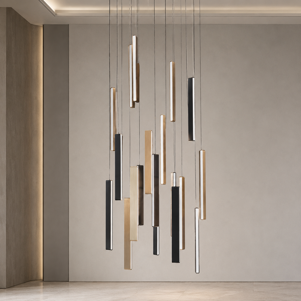 D6156/20 Lighting Fixture Light - Black+Gold