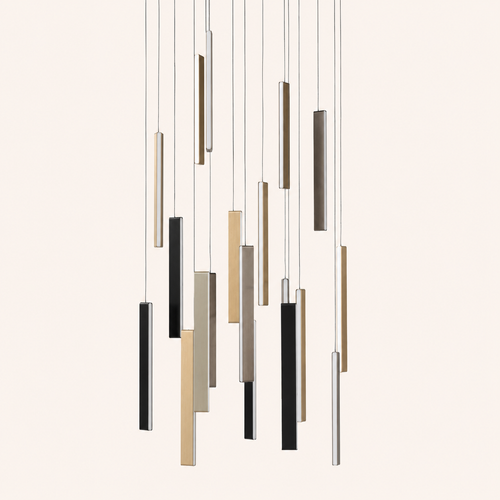 D6156/20 Lighting Fixture Light - Black+Gold