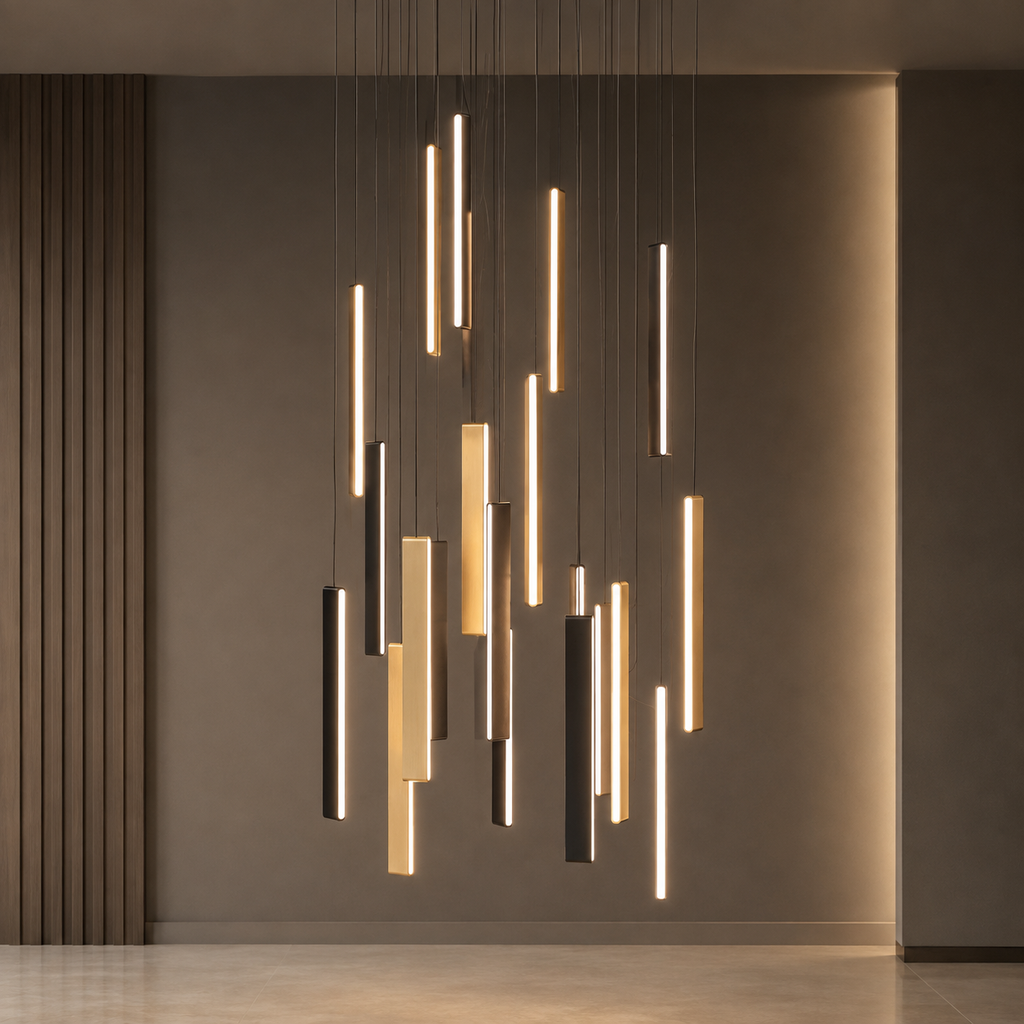 D6156/20 Lighting Fixture light in Black+Gold - Levico Home Living