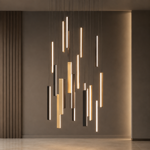 D6156/20 Lighting Fixture light in Black+Gold - Levico Home Living